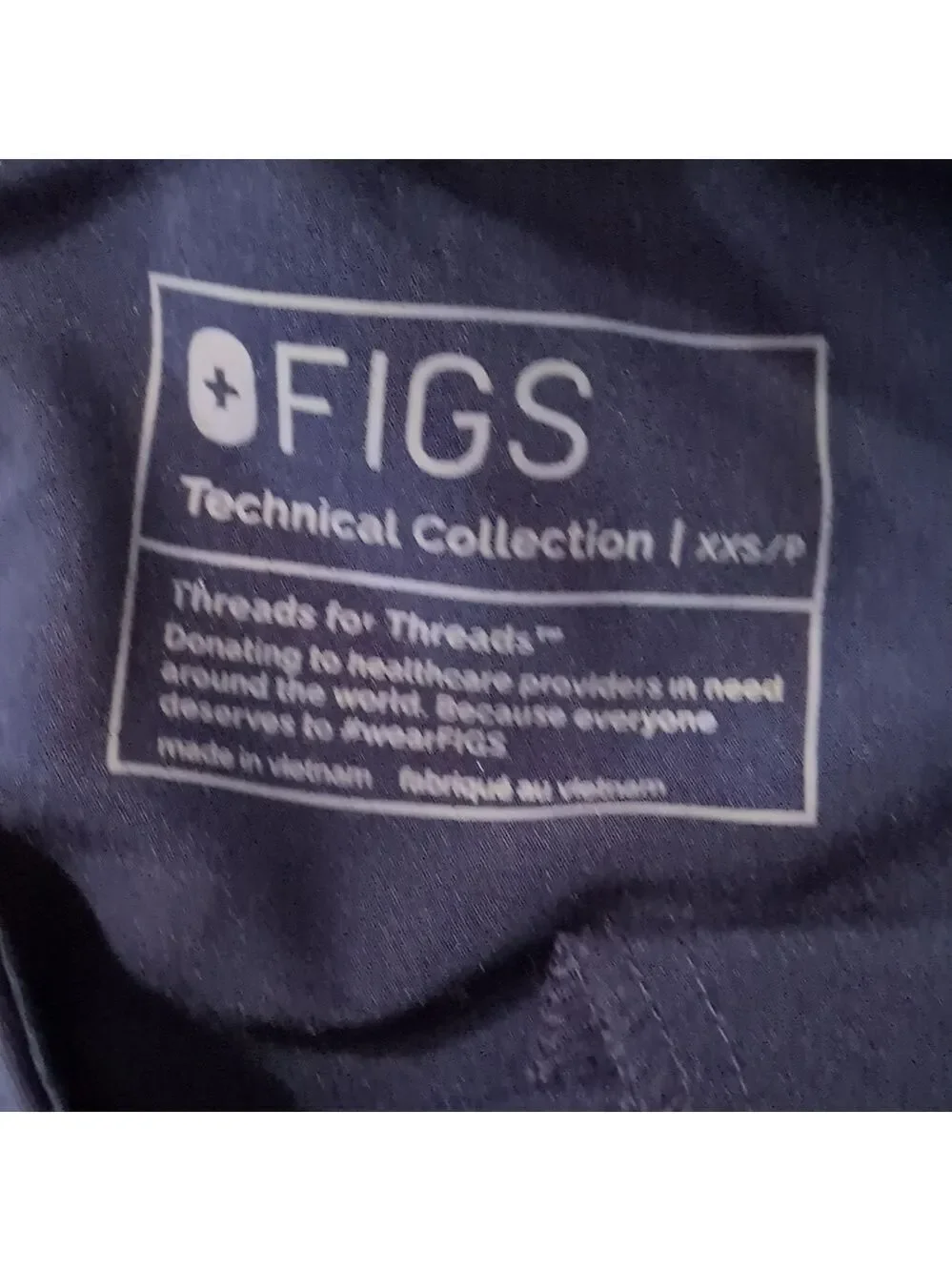 Figs Navy Scrub Pants Size XXSP - Picture 6 of 7